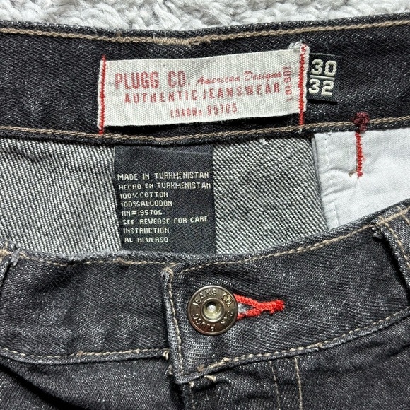PLUGG Company Jeans Mens 30 x 32 Vintage Y2K Baggy Relaxed Fit Streetwear Wide - Picture 2 of 7